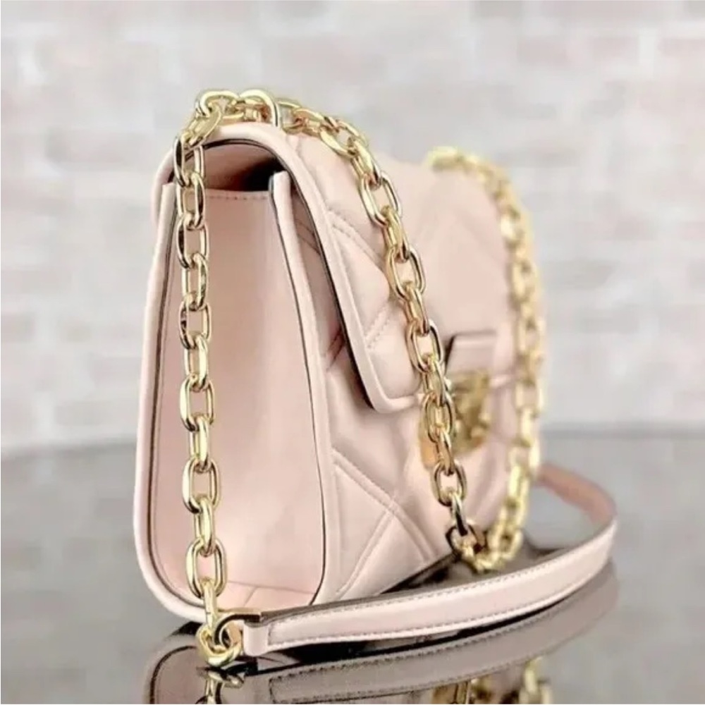 MICHAEL KORS SERENA MEDIUM FLAP CONVERTIBLE CROSSBODY SHOULDER BAG PURSE $628 - Picture 2 of 8